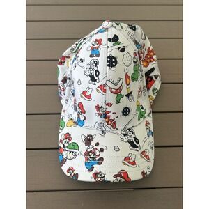 Nintendo Super Mario Bros 3 Hat Allover Print 2009 One Size